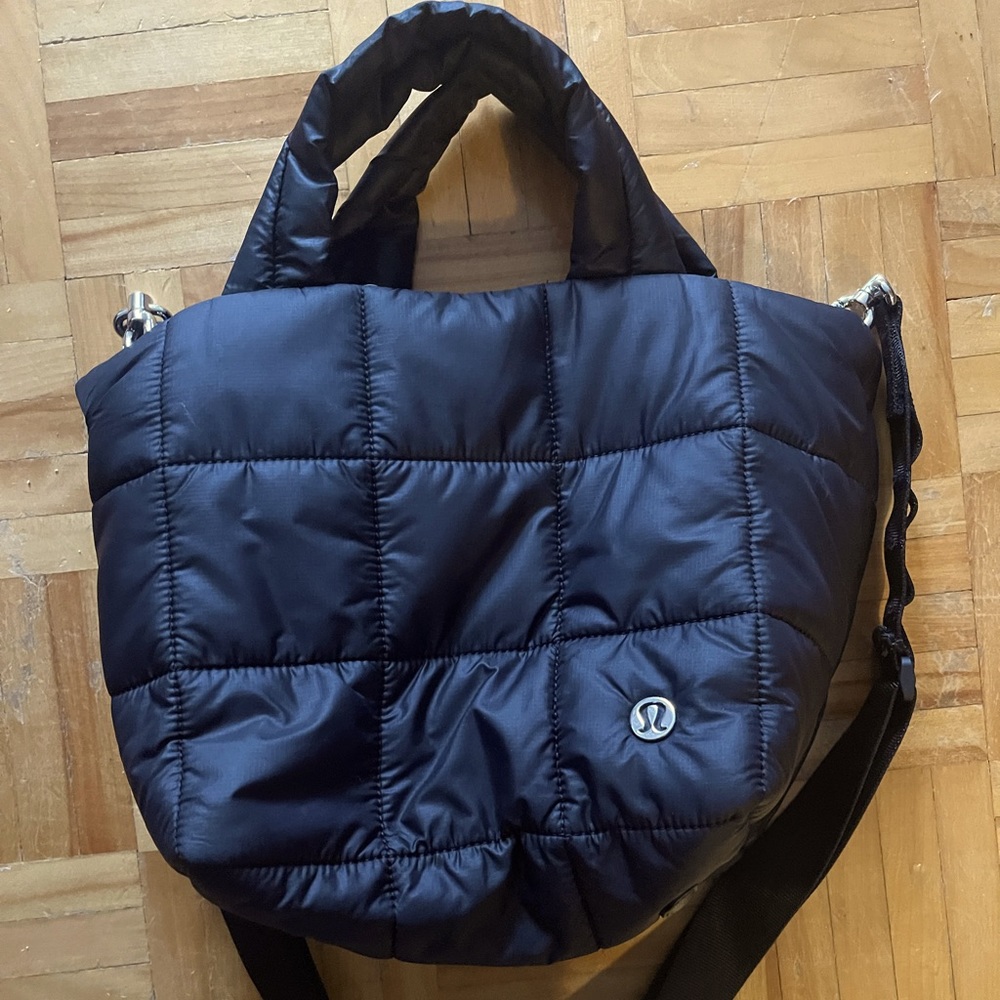 Lululemon Athletica Black Quilted Bag